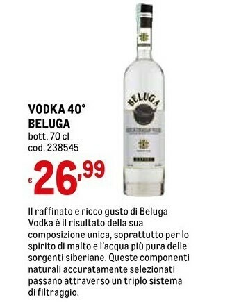 Metro Vodka offerta