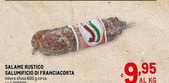 Metro Franciacorta Salame offerta