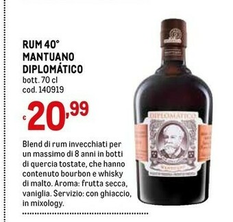 Metro Diplomatico Rum offerta