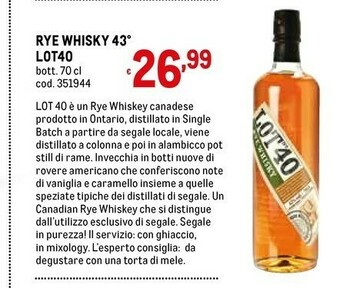 Metro Whisky offerta
