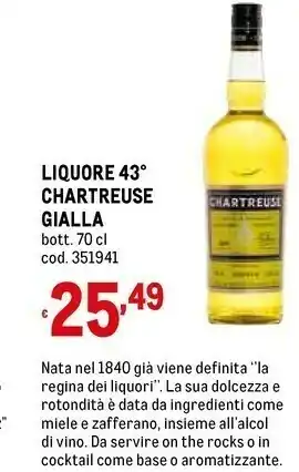 Metro Regina Liquore offerta