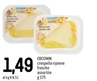 Famila Cecchin crespelle ripiene fresche assortite 175 g offerta
