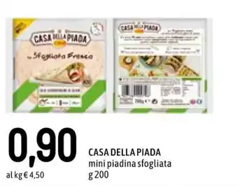Famila Casa Della Piada mini piadina sfogliata 200 g offerta