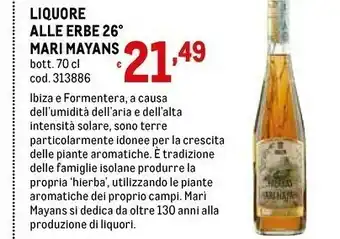 Metro Dell Liquore offerta