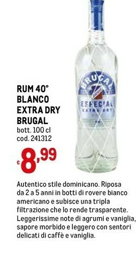 Metro Blanco Rum offerta