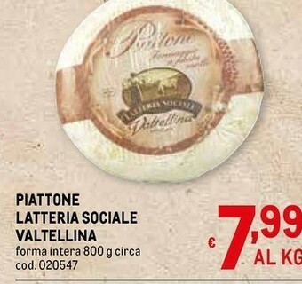 Metro Valtellina Formaggio offerta