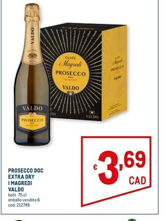 Metro Valdo Prosecco offerta