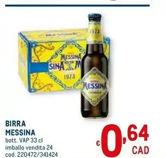 Metro Messina Birra offerta