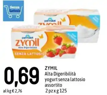 Famila Zymil Alta Digeribilità yogurt senza lattosio assortito 2 pz x 125 g offerta