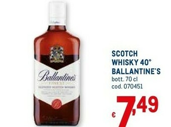 Metro Scotch whisky offerta