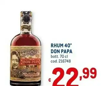 Metro Don papa Rum offerta