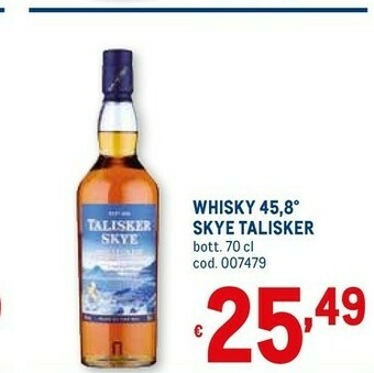 Metro Scotch whisky offerta