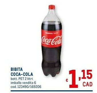 Metro Coca Cola Bibite offerta
