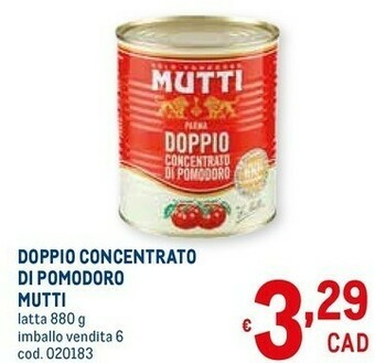 Metro Mutti Pomodori pelati offerta