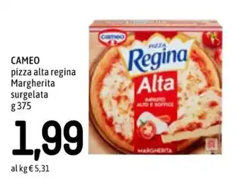 Famila Cameo Pizza alta regina Margherita surgelato 375 g offerta