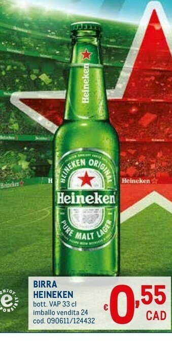 Metro Heineken Birra offerta