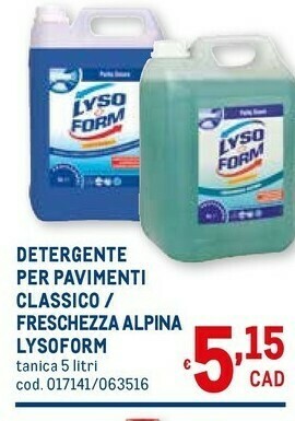 Metro Lysoform Pulizie di casa offerta