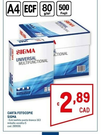 Metro Carta offerta