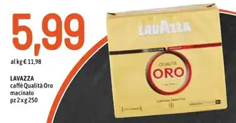 Famila Lavazza Caffè Qualità Oro macinato 2 pz x 250 g offerta