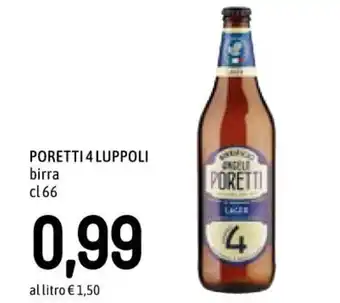 Famila Poretti 4 Luppoli birra 66 cl offerta