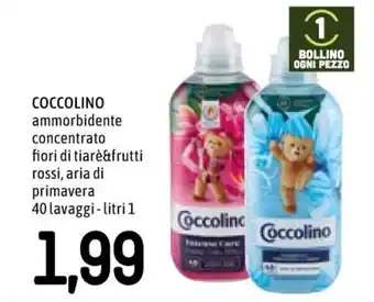 Famila Coccolino Ammorbidente concentrato 40 lavaggi 1 lt offerta