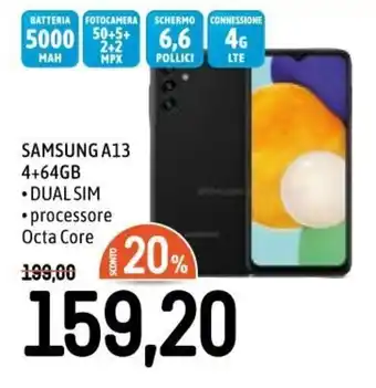 Famila Samsung A13 4+64GB offerta