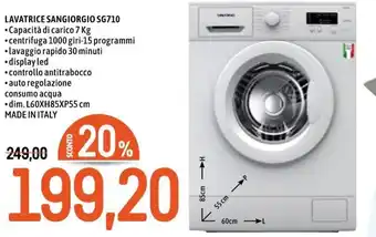 Famila Lavatrice Sangiorgio SG710 offerta