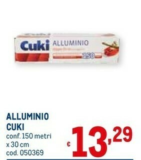 Metro Cuki Carta stagnola offerta