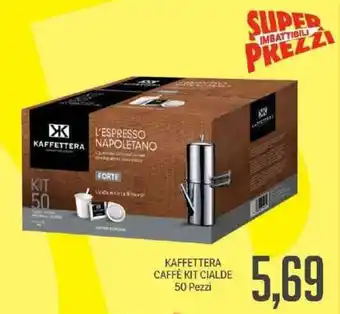 Supermercati Piccolo Kaffettera Caffè Kit Cialde 50 Pezzi offerta