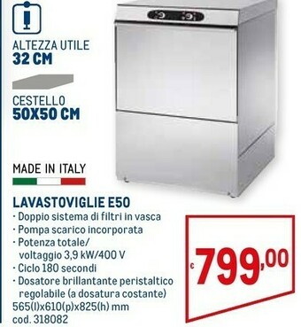 Metro Lavastoviglie offerta