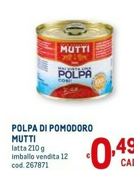 Metro Mutti Pomodori pelati offerta