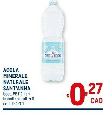 Metro Sant'anna Acqua Sant'Anna offerta
