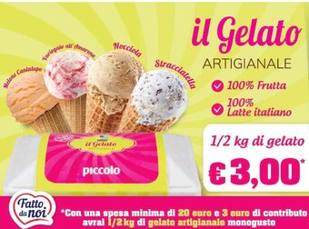 Supermercati Piccolo Il Gelato Artigianale offerta