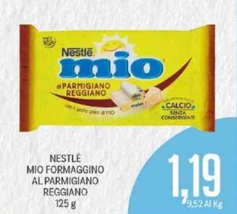 Supermercati Piccolo Nestlè Mio Formaggino Al Parmigiano Reggiano 125 g offerta