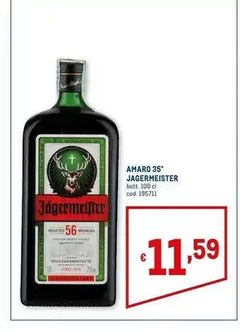 Metro Jagermeister Amari offerta