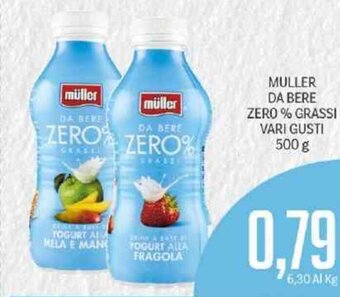 Supermercati Piccolo Muller Da Bere Zero % Grassi Vari Gusti 500 g offerta
