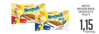 Supermercati Piccolo Nestlè Nesquik Snack Cacao/Latte 26 g x 5 offerta