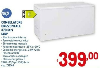 Metro Congelatori a pozzetto offerta