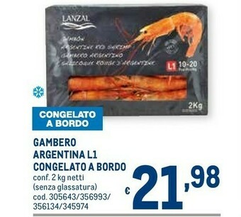 Metro Gamberi offerta