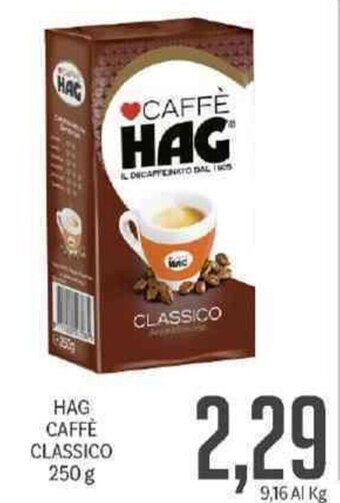 Supermercati Piccolo HAG Caffè Classico 250 g offerta