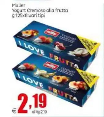 Elite Muller Yogurt Cremoso alla frutta 125g x 8 vari tipi offerta