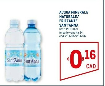 Metro Sant'anna Acqua Sant'Anna offerta