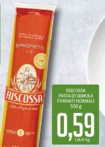 Riscossa Pasta di Semola Formati Normali 500 g