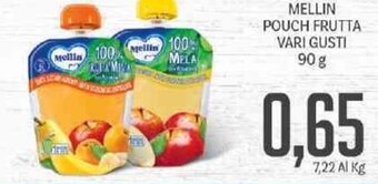 Supermercati Piccolo Mellin Pouch Frutta Vari Gusti 90 g offerta