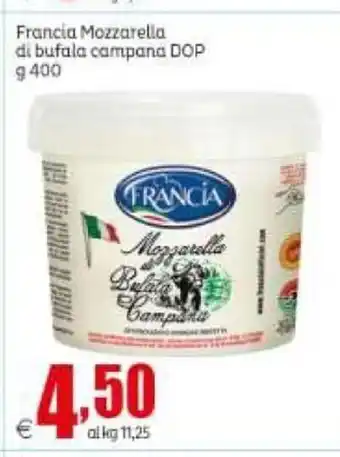 Elite Francia Mozzarella di bufalo campana DOP 400g offerta