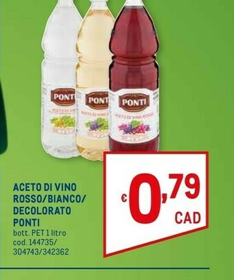 Metro Ponti Aceto offerta