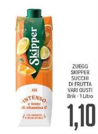 Supermercati Piccolo Zuegg Skipper Succhi Di Frutta Vari Gusti Brik - 1 Litro offerta