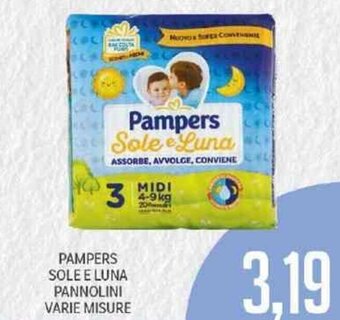 Supermercati Piccolo Pampers Sole e Luna Pannolini Varie Misure offerta