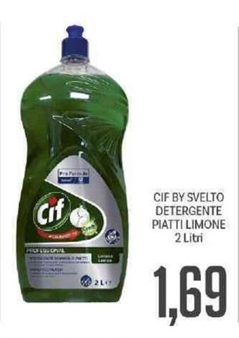 Supermercati Piccolo Cif By Svelto Detergente Piatti Limone 2 Litri offerta