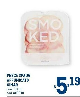Metro Gimar Pesce spada offerta